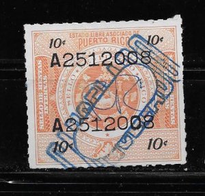 PUERTO RICO STAMP VFU #OCTC10