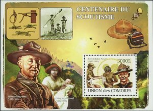 Robert Baden Powell & Scouts Stamp Scouting Movement S/S MNH #2008 / Bl.458