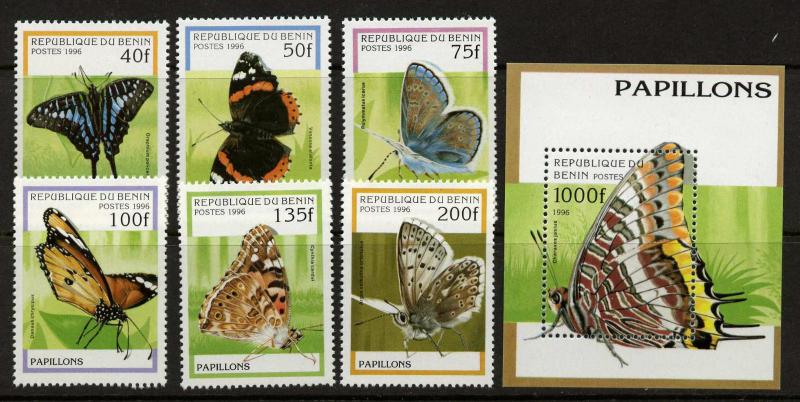 Benin 801-7 MNH - Butterflies