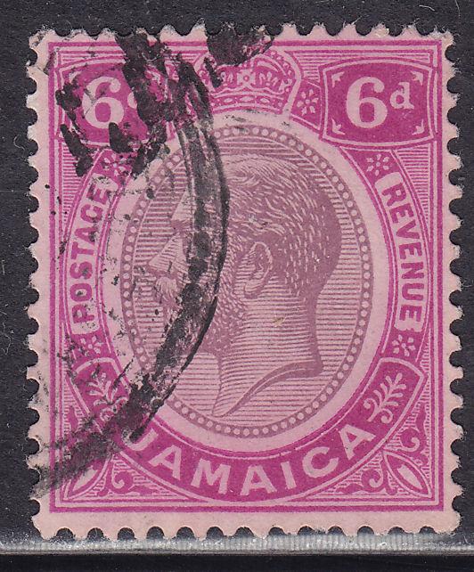 Jamaica 102 USED 1921 King George V 6d