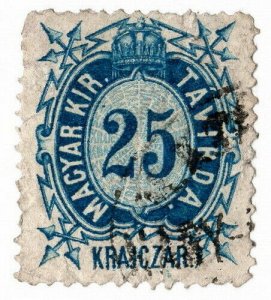 (I.B) Hungary Telegraphs : Magyar Kir Tavirda 25kr