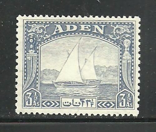 Album Treasures Aden Scott # 7  3 1/2a Dhow Mint Hinged