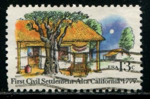 1725 US 13c First Civil Settlement - Alta Calif.,  used