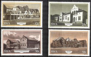 South West Africa SWA 1985 Historical Buildings in Windhuk Set of 4 MNH