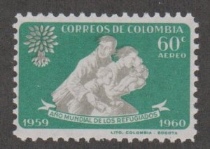 Colombia # C371, World Refugee Year, Mint NH,