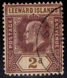 Leeward Islands Scott 22 Used 1902 KEVII wmk 2 stamp