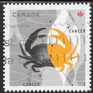 Canada 2452 Used - Signs of the Zodiac - Cancer