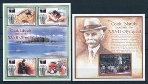 [116632] Aitutaki 2000 Olympic Games Sydney with Sheet MNH