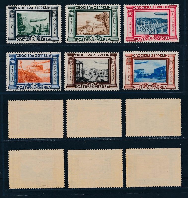 [49618] Italy 1933 Aviation Graf Zeppelin to Rio Very Fine set MNH