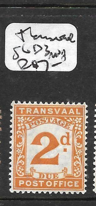 TRANSVAAL  (P0412B) POSTAGE DUE 2D  SG D3  MNH