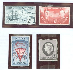 Ross Dependency #L5-L8 Mint (NH) Single (Complete Set)