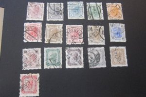 Austria 1904 Sc 86-7,89-92,94,96,98-105 16(V) FU