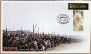 NZ 2003 LOTR The Return of The King Cover CTO World Premiere Date Stamp