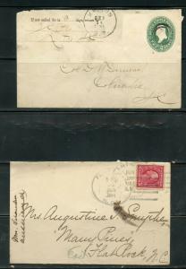 US POSTAL HISTORY OF STATE OF SOUTH CAROLINA LOT OF 12 COVERS 1871-1951 AS SHOWN 