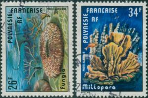 French Polynesia 1978 Sc#C162-C163,SG274-275 Coral set FU