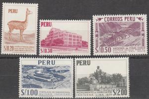 Peru #474-8  MNH   (K1092)