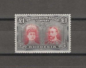 RHODESIA 1910/13 SG 165 family MINT.