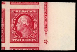 United States #384 Mint nh a superb gem with 2022 P.S.E. certificate graded G...