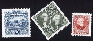 Scott #2590-2591-2592 Washington & Jackson Saratoga Polk Single Stamps - MNH