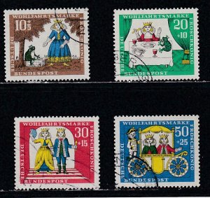 Germany # B418-421, Fairy Tale - The Princes and the Frog, Used, 1/2 Cat.