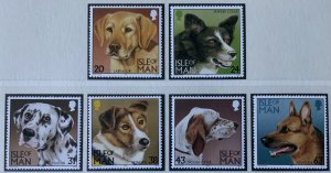 ISLE OF MAN 1996 DOGS SG719/724  MNH ..SEE SCAN