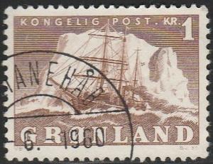 Greenland, #36 Used From 1950-60