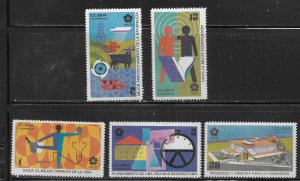 Cuba 1502-1506 Expo '70 set MNH ADHESION ON BACK