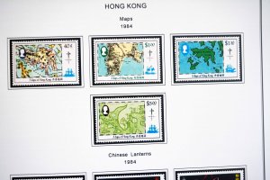 COLOR PRINTED HONG KONG [BRITISH] 1862-1997 STAMP ALBUM PAGES (117 illus. pages)