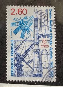 France 1982 Scott 1835 used - 2.60 fr, National Center for Space Studies