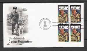 US #2102 Crime Prevention FDC