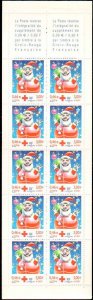 France #B705a, Complete Booklet of 10, 2001, Never Hinged