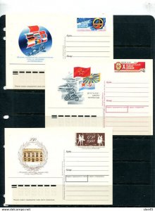 Russia 6 Illustrated Postal Stationary cards with original stamp Unused 13958