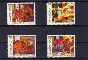 Colombia 1996 MYTHS & LEGENDS OF COLOMBIA set Perforated Mint (NH)