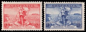 Australia Scott 157-158 (1936) Mint NH VF, CV $9.25 M