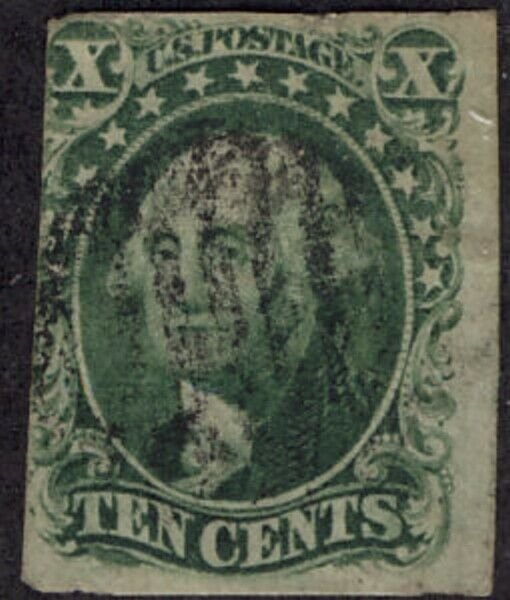 MALACK 14 F/VF, two large margins, nice k0068