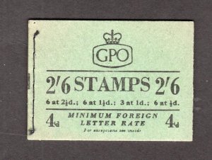 2/6 BOOKLET NOVEMBER 1953 PPR 17mm Cat £45