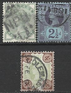 COLLECTION LOT 16061 GB 3 STAMPS 1880+ CV+$32