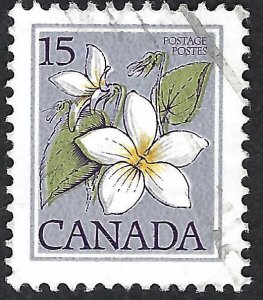 Canada #787 15¢ Canada Violet (1979). Perf. 13 x 13 1/2. Used.