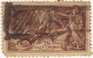 Great Britain #222 used faulty - 2sh6p Britannia