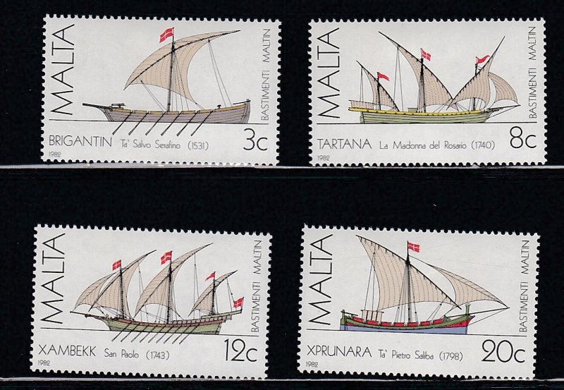 Malta # 619-619C, Maltese Ships, Mint LH, 1/3 Cat.