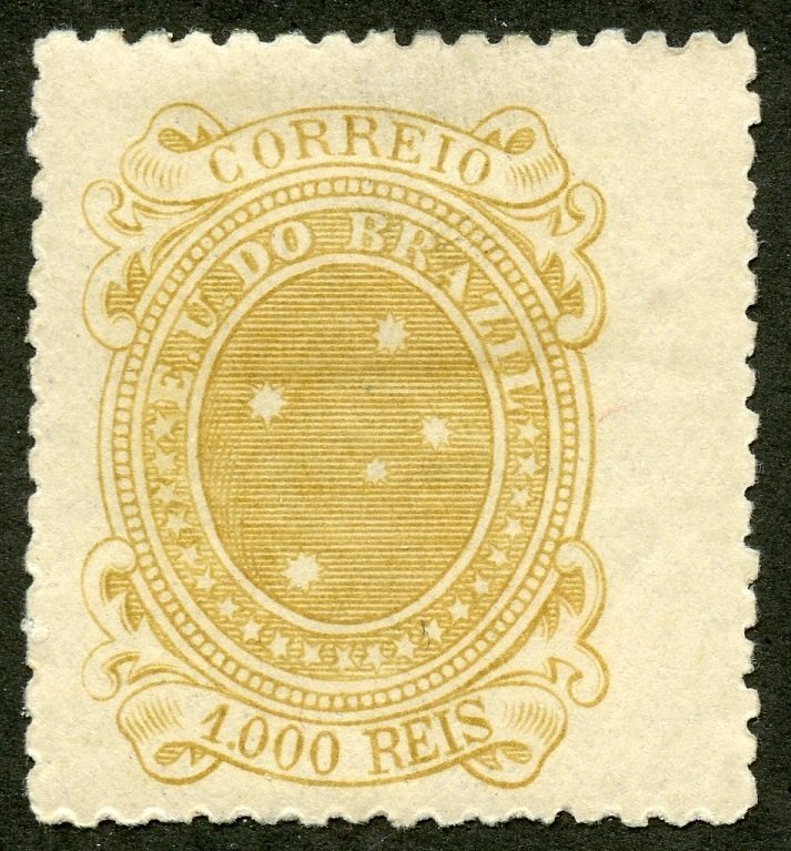 Brazil Scott 108a Unused HRMOG - 1890 1000r Southern Cross HV of Set -SCV $35.00