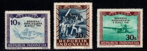 Indonesia Scott C47-C49 MH* Airmail stamps