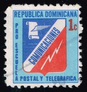 Dominican Rep. #RA53 Communications Emblem; Used (0.25)