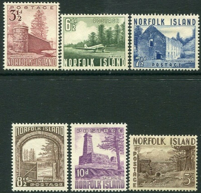 NORFOLK ISLAND-1953 Set to 5/- Sg 13-18 MOUNTED MINT V34503