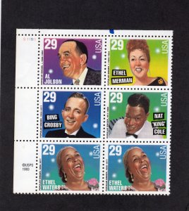 2849-2853 Popular Singers, MNH UL-PB/6