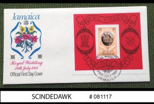 JAMAICA - 1981 ROYAL WEDDING - Min/sht - FDC