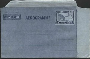 PAPUA NEW GUINEA 10d Map aerogramme / airletter fine unused................93094