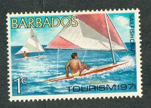 Barbados #357 Mint Hinged single