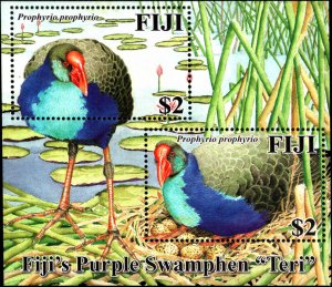 Fiji #1102, Complete Set, 2006, Birds, Never Hinged