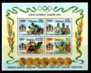 JAMAICA SGMS604 1984 OLYMPIC GAMES MNH